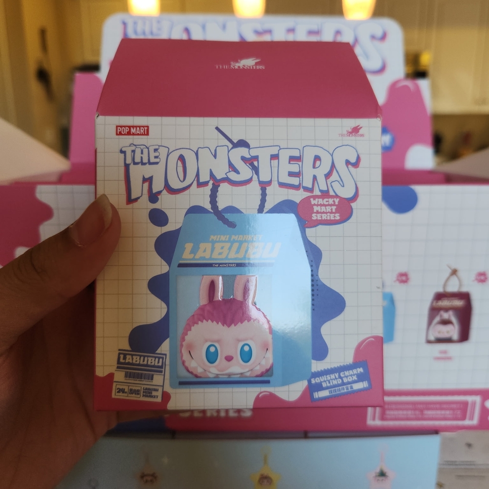 Pop Mart Labubu Pink Mini Figure, One Box.